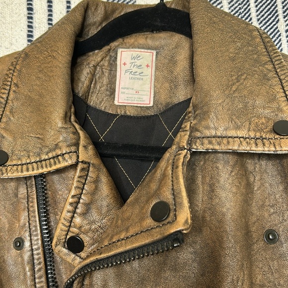 We The Free Over You Leather Jacket - Picture 4 of 7